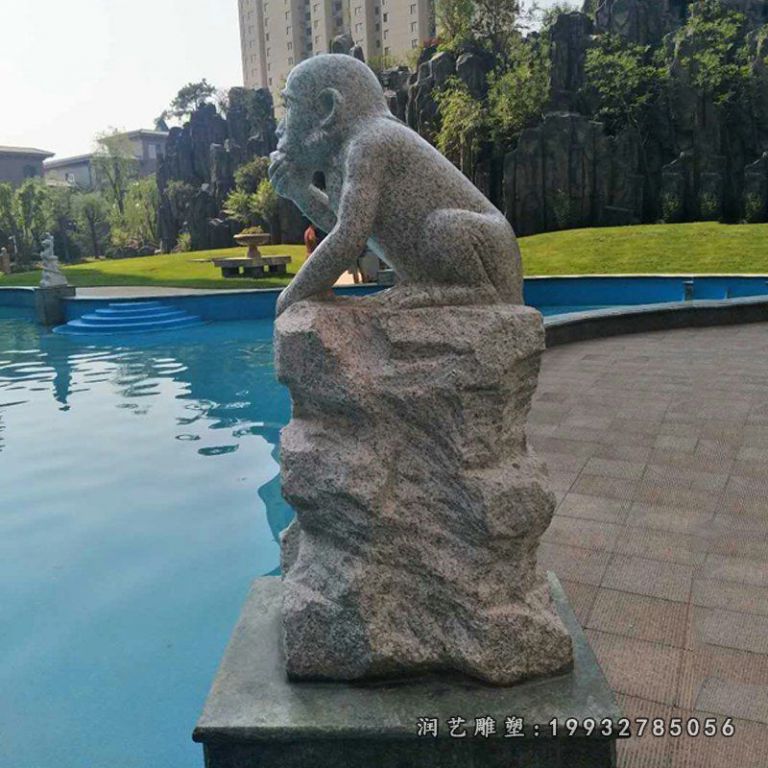 企业大理石十二生肖动物石雕