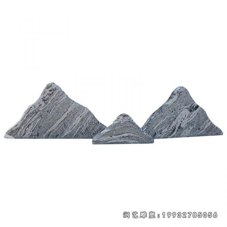 小区庭院石雕假山 (2)