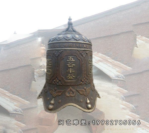 草坪钟景观铜雕