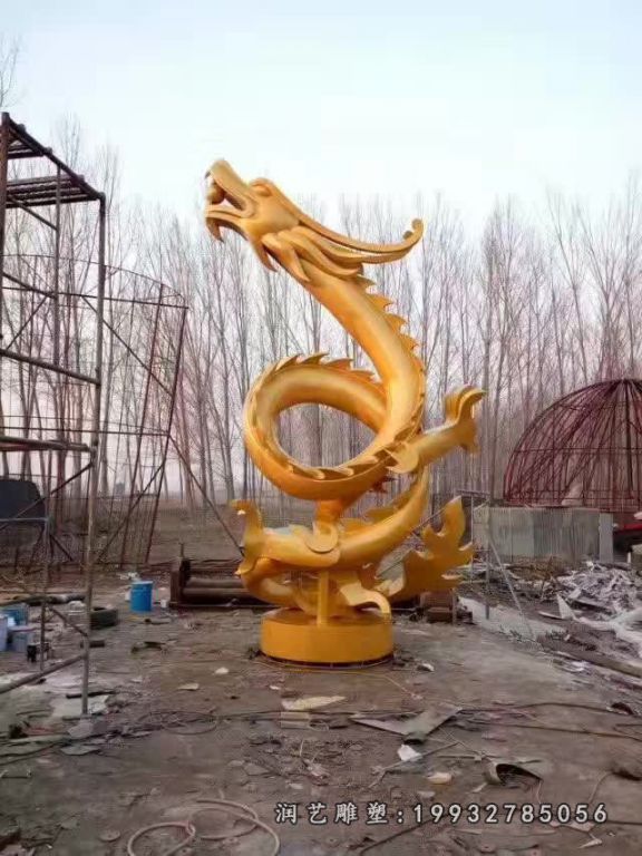 盘龙云腾铜雕