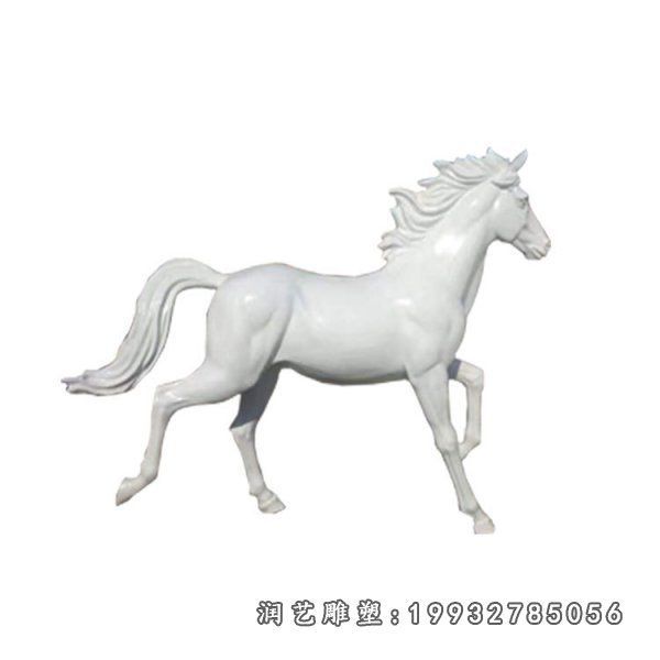 小区玻璃钢马动物雕塑