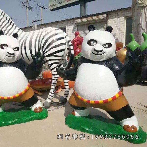 功夫熊猫玻璃钢雕塑 (52)