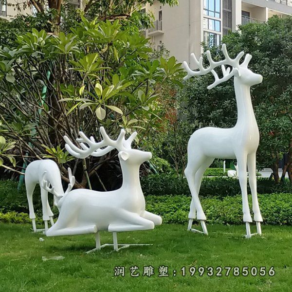 玻璃钢鹿雕塑 (689)