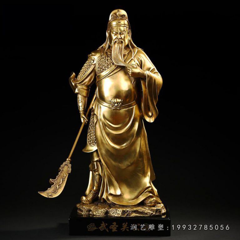 学校关公人物铜雕
