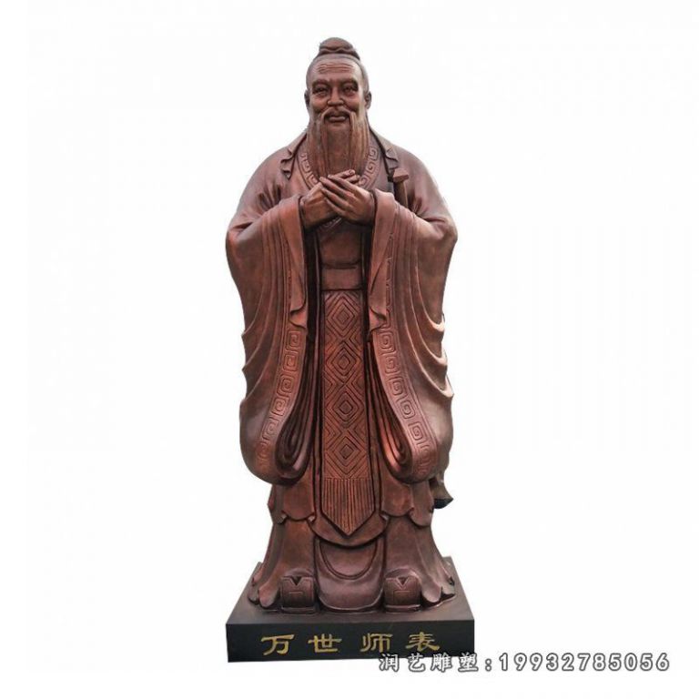 学校孔子人物铜雕