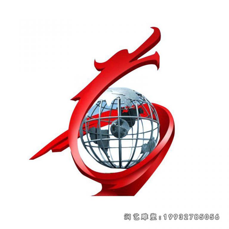 不锈钢盘龙楼控球 广场景观雕塑
