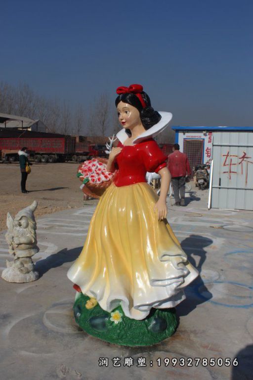 玻璃钢白雪公主和小矮人雕塑 (46)