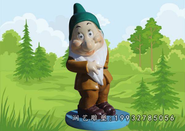 玻璃钢白雪公主和小矮人雕塑 (125)
