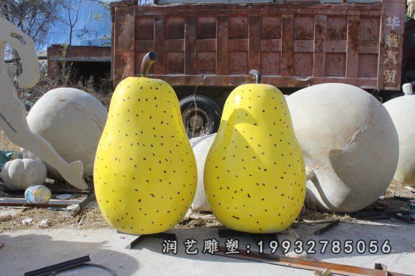 城市街道梨景观雕塑