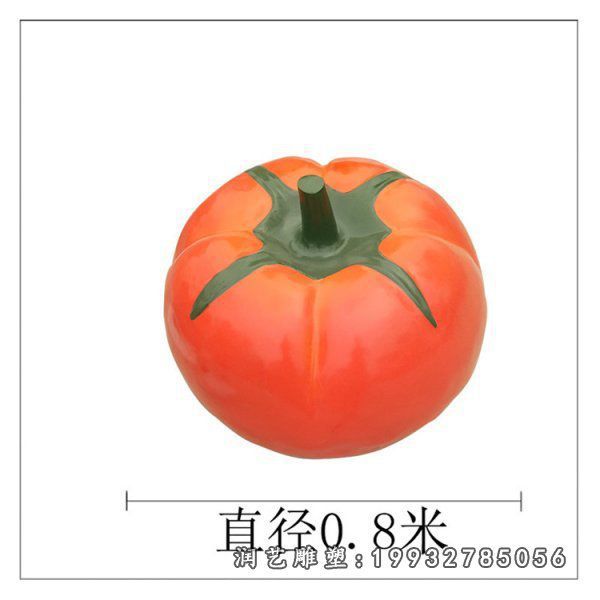 草坪玻璃钢西红柿景观雕塑