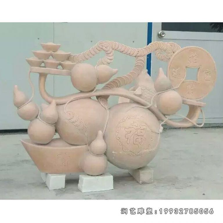 园林葫芦景观石雕