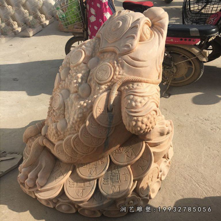 学校校园金蟾动物石雕