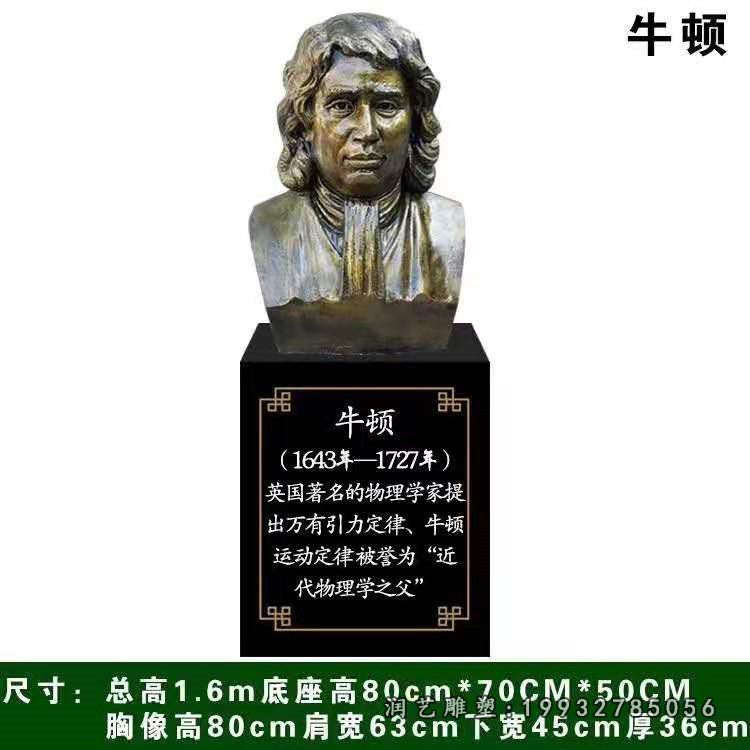 商场牛顿人物铜雕