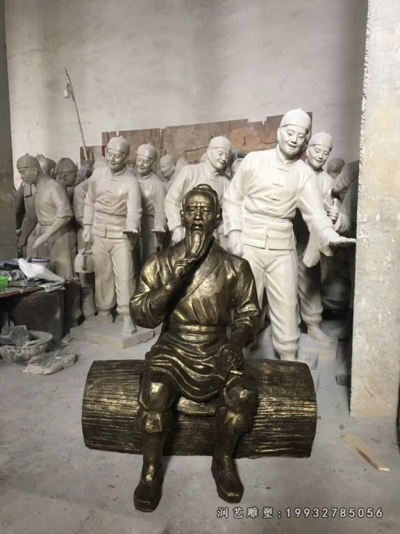 公园鲁班人物铜雕