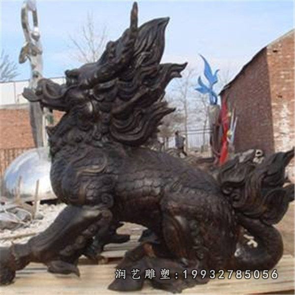 城市麒麟动物铜雕