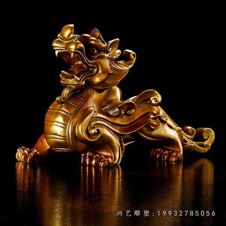 学校貔貅动物铜雕