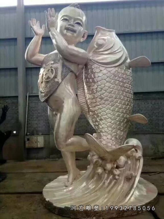 医院鱼动物铜雕