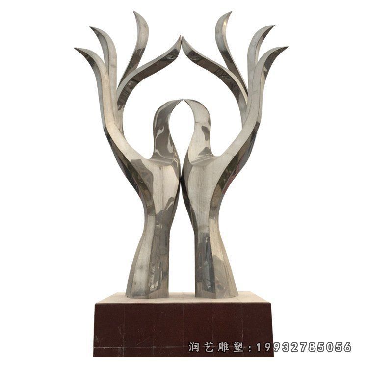 不锈钢手雕塑 (29)