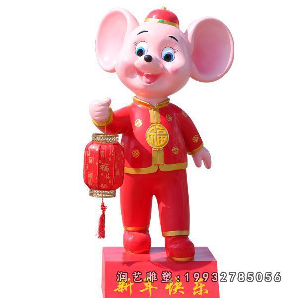 学校不锈钢老鼠卡通雕塑