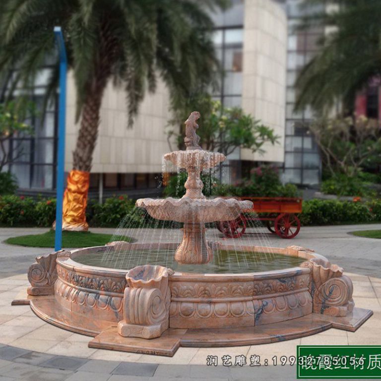 学校喷泉景观石雕