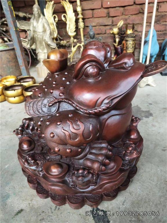 金蟾招财铜雕 (1)