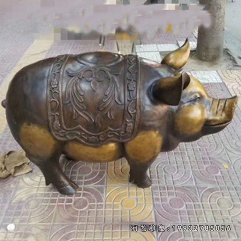 公园十二生肖动物铜雕