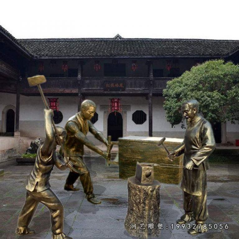 商场小品人物铜雕