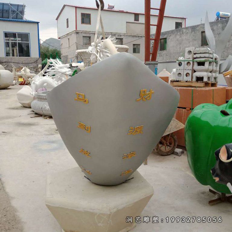 不锈钢元宝雕塑 (8)