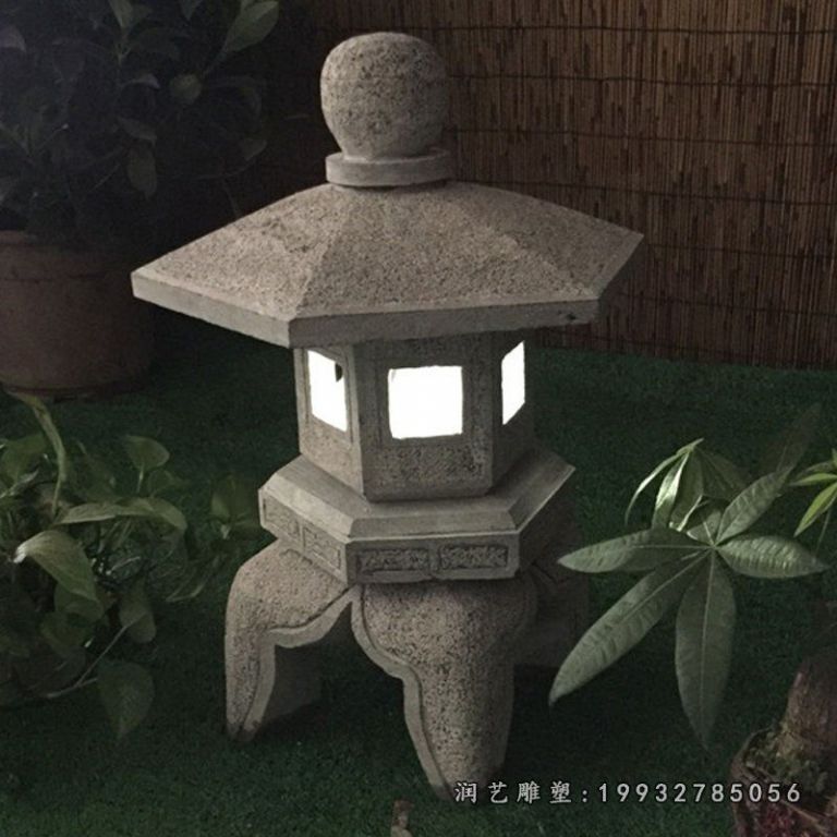 小型石灯雕塑,园林石雕 (6)