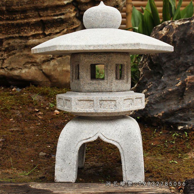 小型石灯雕塑,园林石雕 (7)