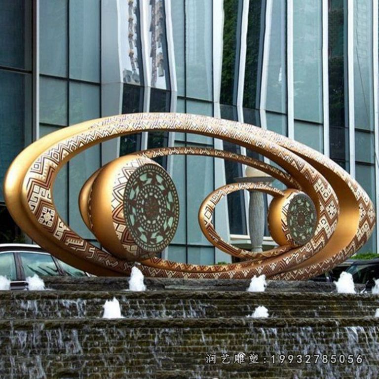 城市不锈钢眼镜景观雕塑
