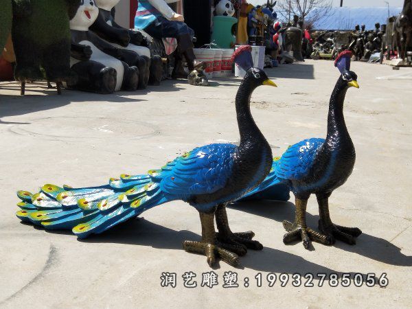 草坪玻璃钢孔雀雕塑 (42)