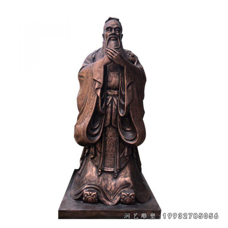 城市孔子人物铜雕