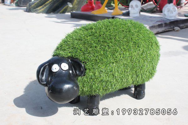 玻璃钢羊雕塑 (3)