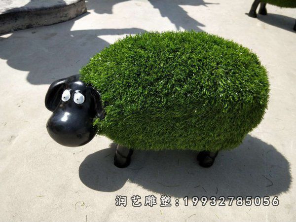 玻璃钢羊雕塑 (2)