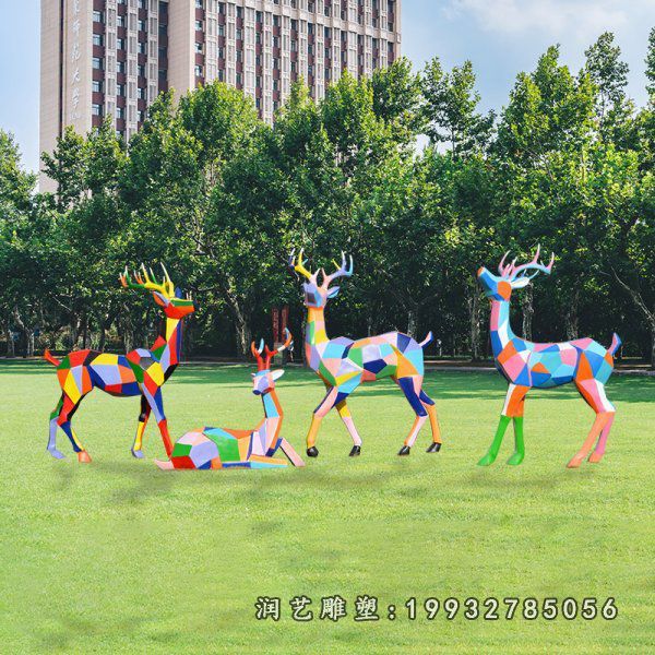 玻璃钢鹿雕塑  (35)