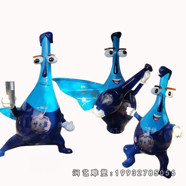 景区玻璃钢抽象卡通雕塑