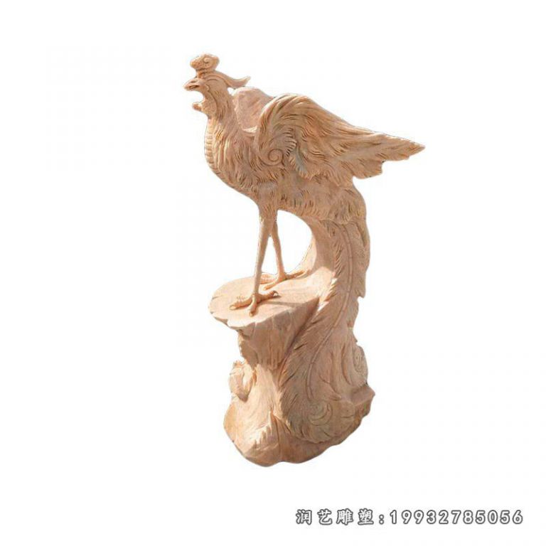 草坪凤凰动物石雕