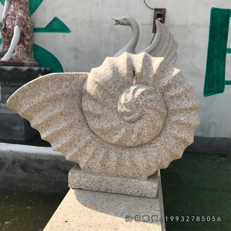 动物石喷泉,海螺造型喷泉 (1)
