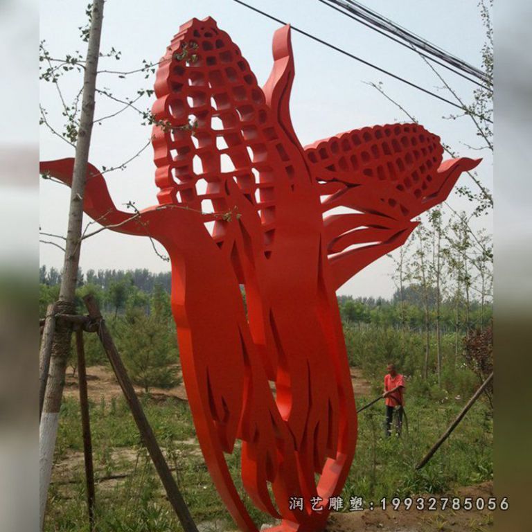 企业不锈钢剪纸景观雕塑