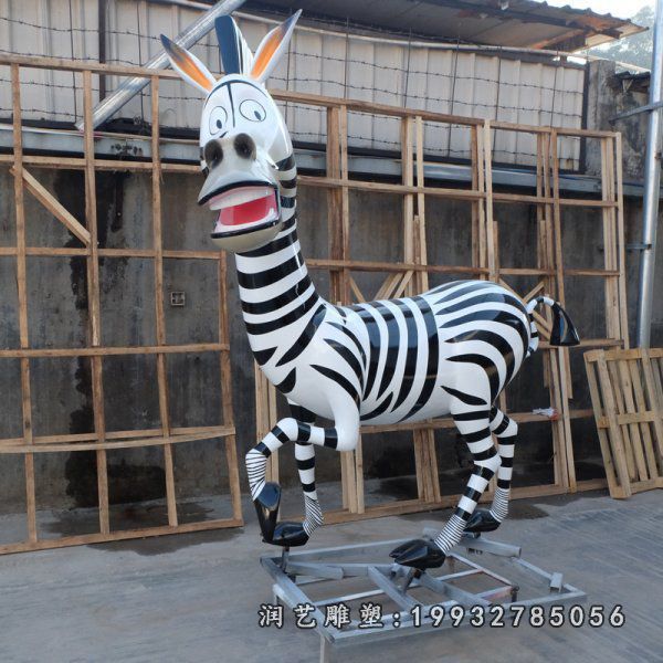 玻璃钢斑马动物雕塑 (79)