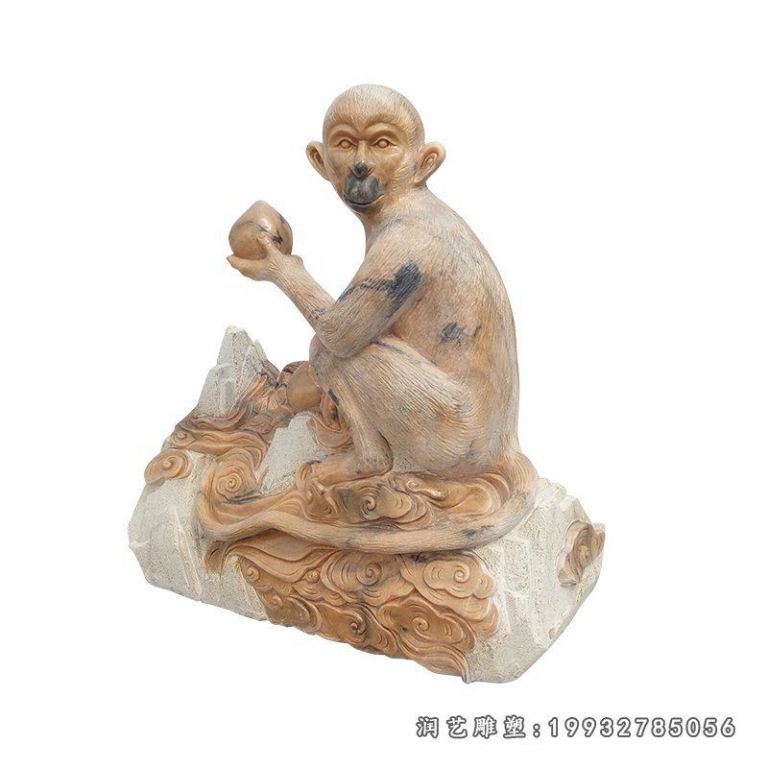 草坪猴子动物石雕