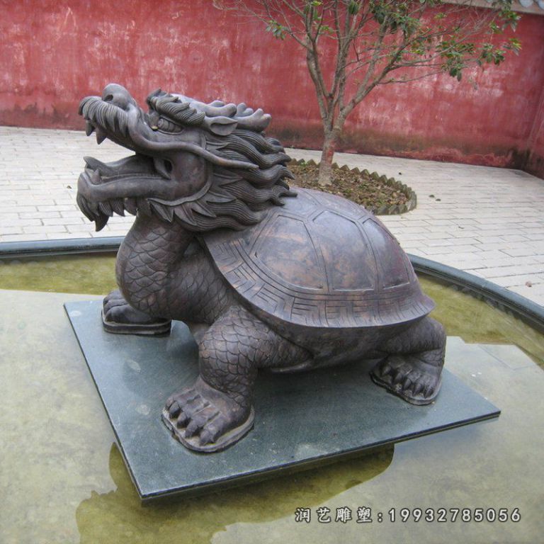 公园龙龟动物铜雕