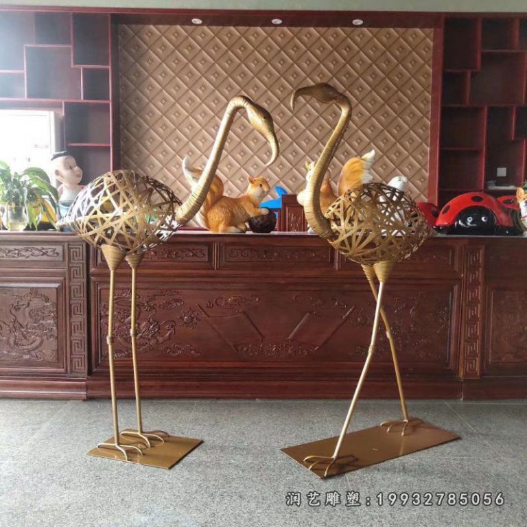 不锈钢火烈鸟雕塑 (55)