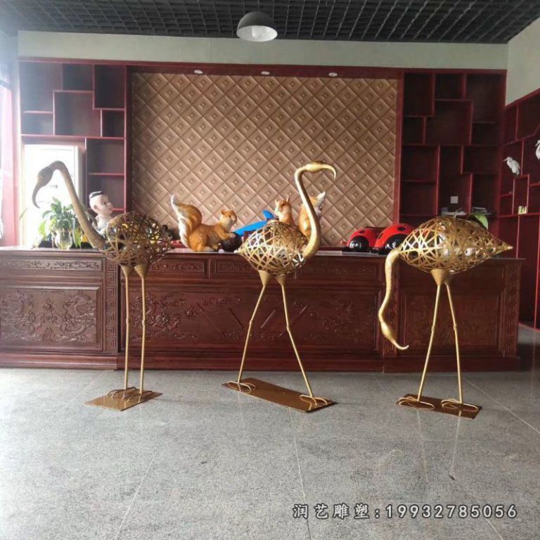 不锈钢火烈鸟雕塑 (56)