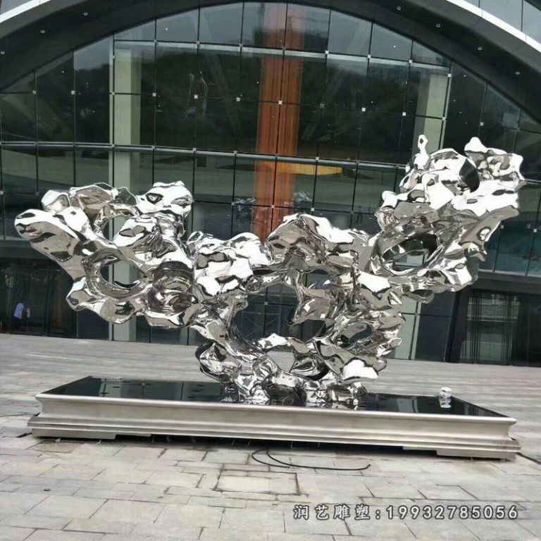 不锈钢太湖石雕塑 (15)