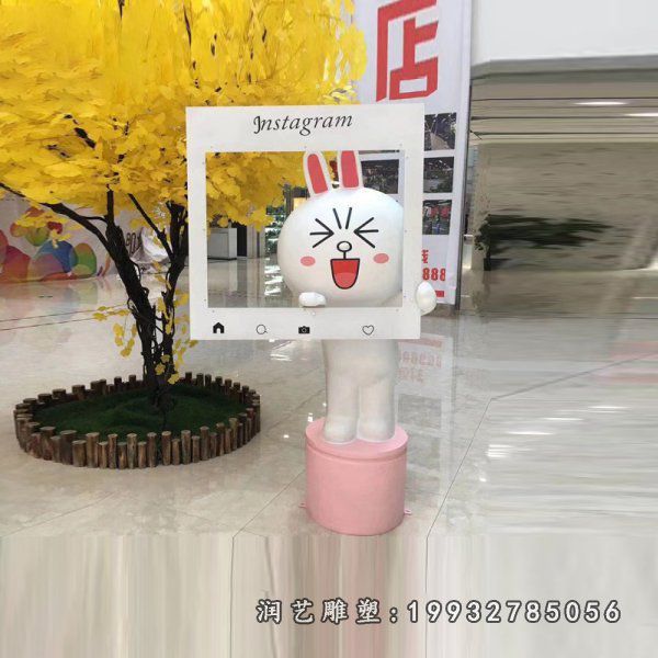玻璃钢卡通可妮兔雕塑 (36)