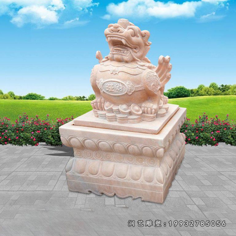 企业貔貅动物石雕