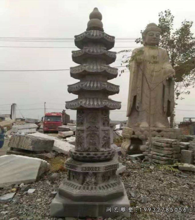 公园石塔景观石雕