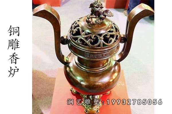 企业香炉景观铜雕